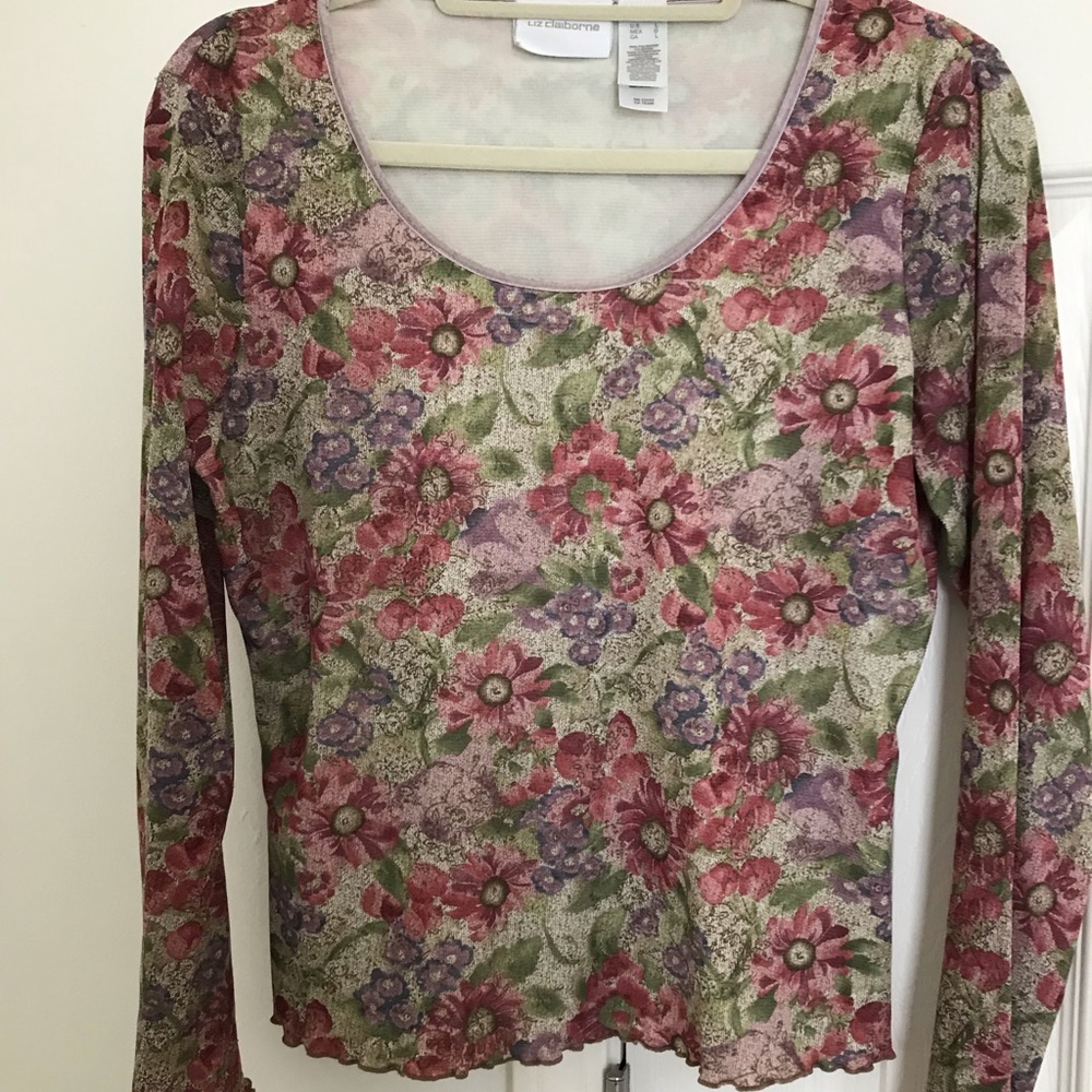 Liz Claiborne floral top L